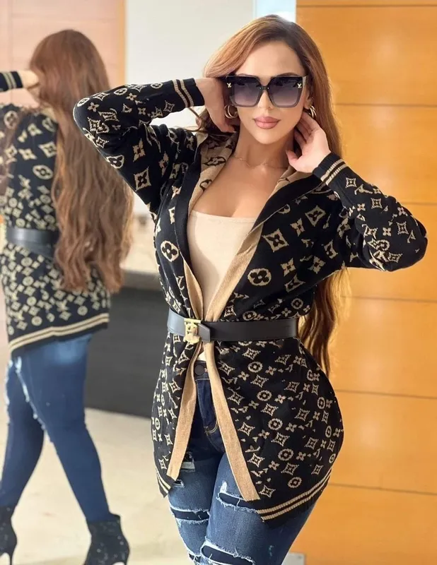 2024 Sweaters Cardigan Women Open Stitch Woolen Cardigans Caíes Knit Shear Free Ship
