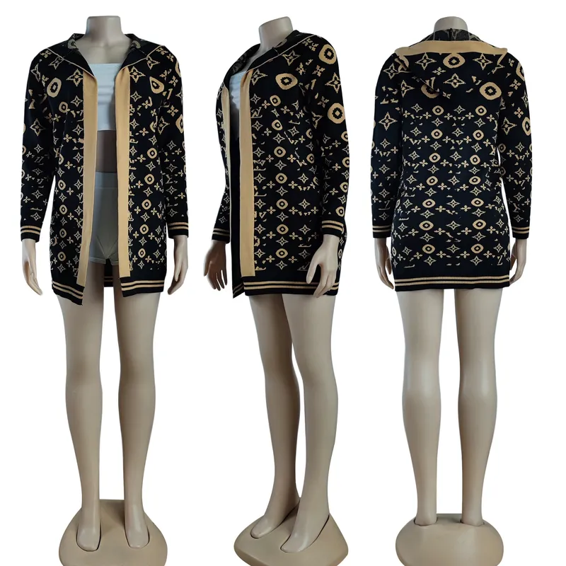 2024 Sweaters Cardigan Women Open Stitch Woolen Cardigans Caíes Knit Shear Free Ship