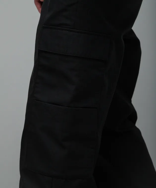 Axel Arigato Park logo patch cargo pants in black