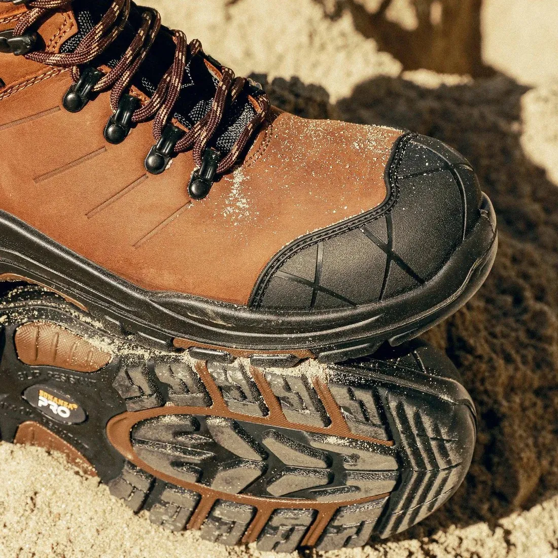 BONANZA RANGER PRO 6 TOE GUARD WORK BOOTS  BROWN