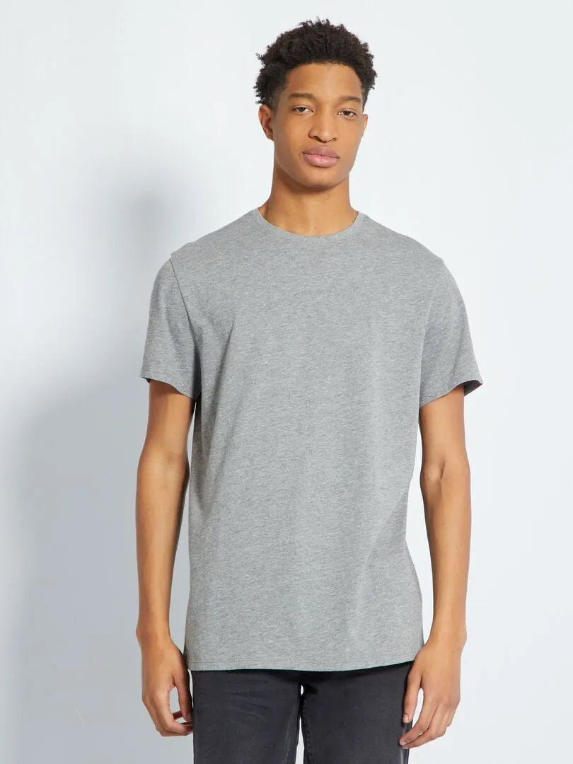 CAMISETA DE ALGODóN PURO +1,90 M  GRIS