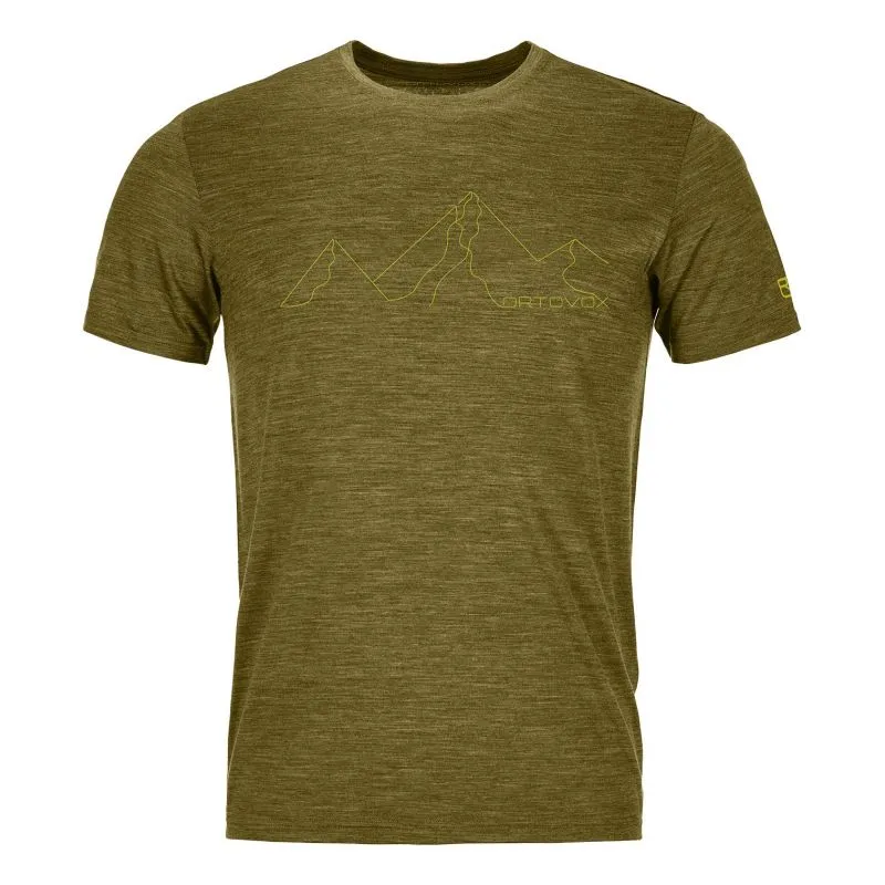 Camiseta Ortovox 150 Cool Mountain Face (mezcla de musgo verde) hombre