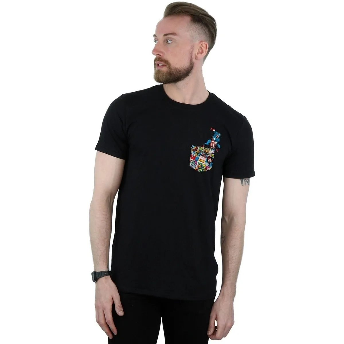 Captain America Faux Pocket