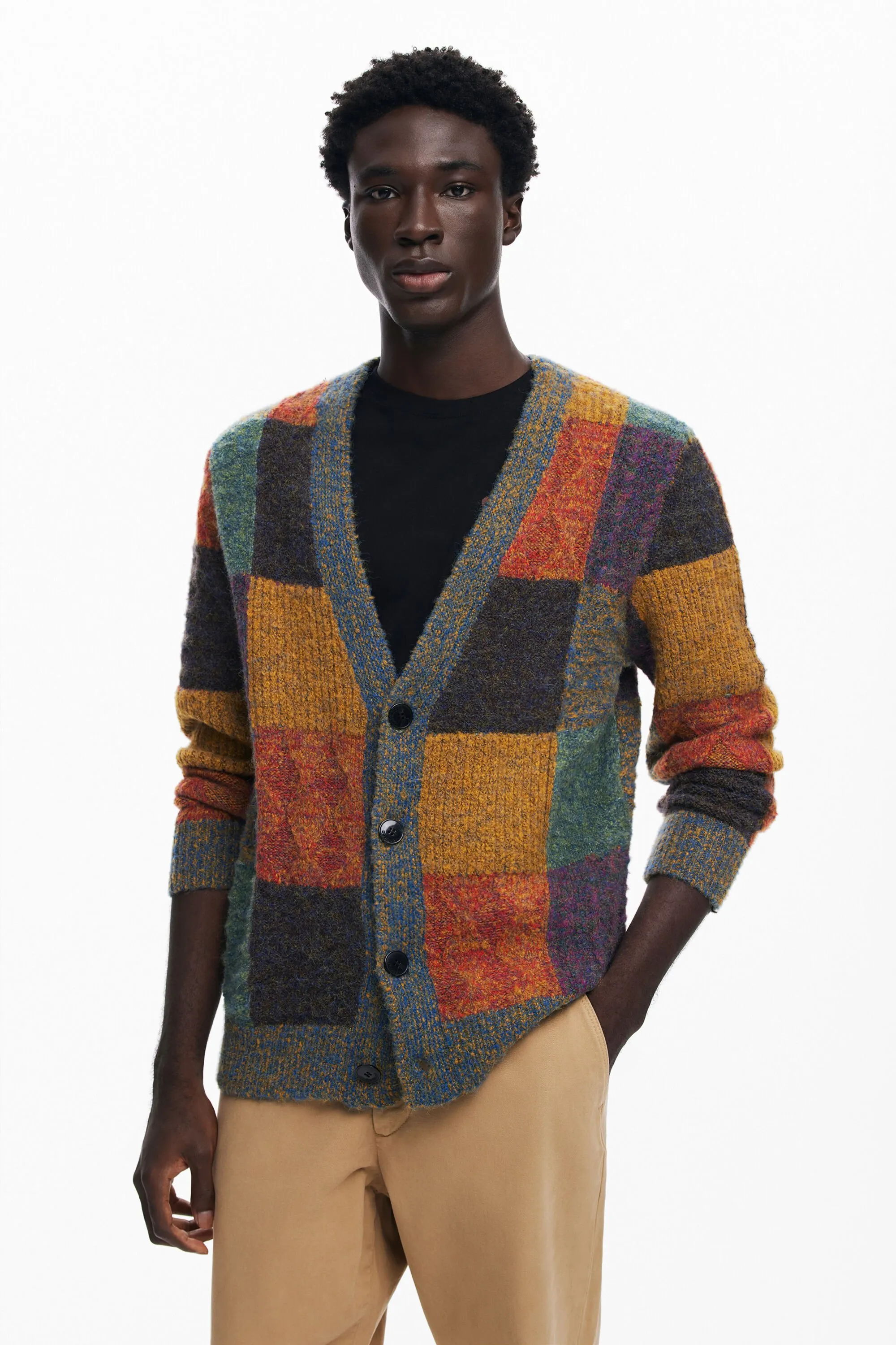 Cardigan cuadros