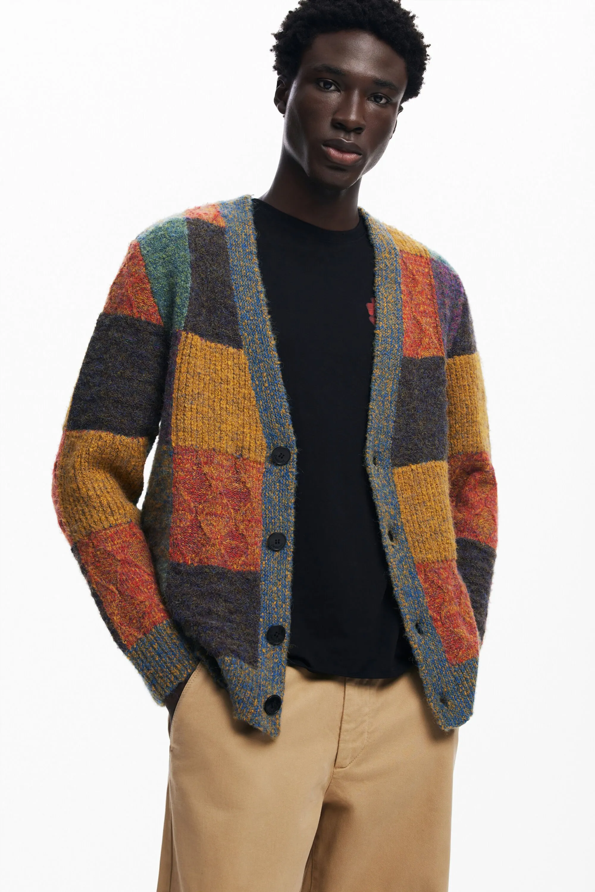 Cardigan cuadros