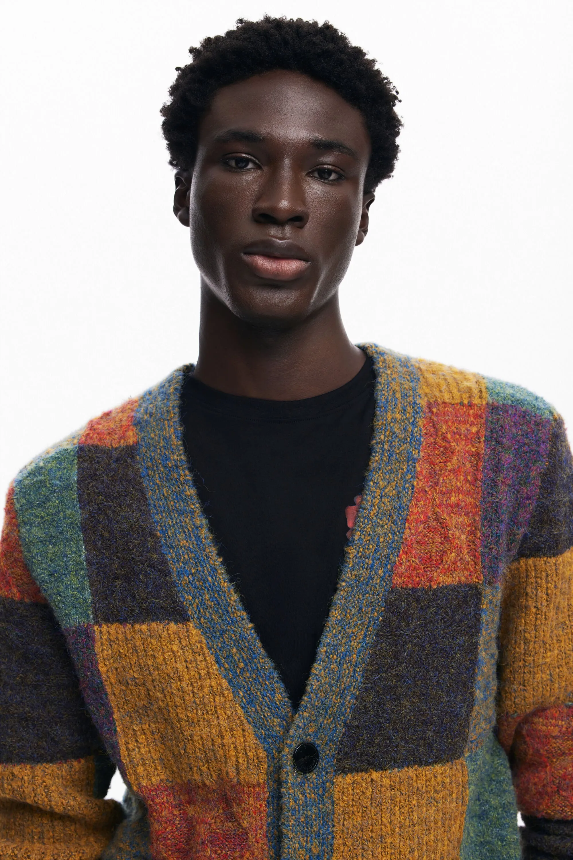 Cardigan cuadros