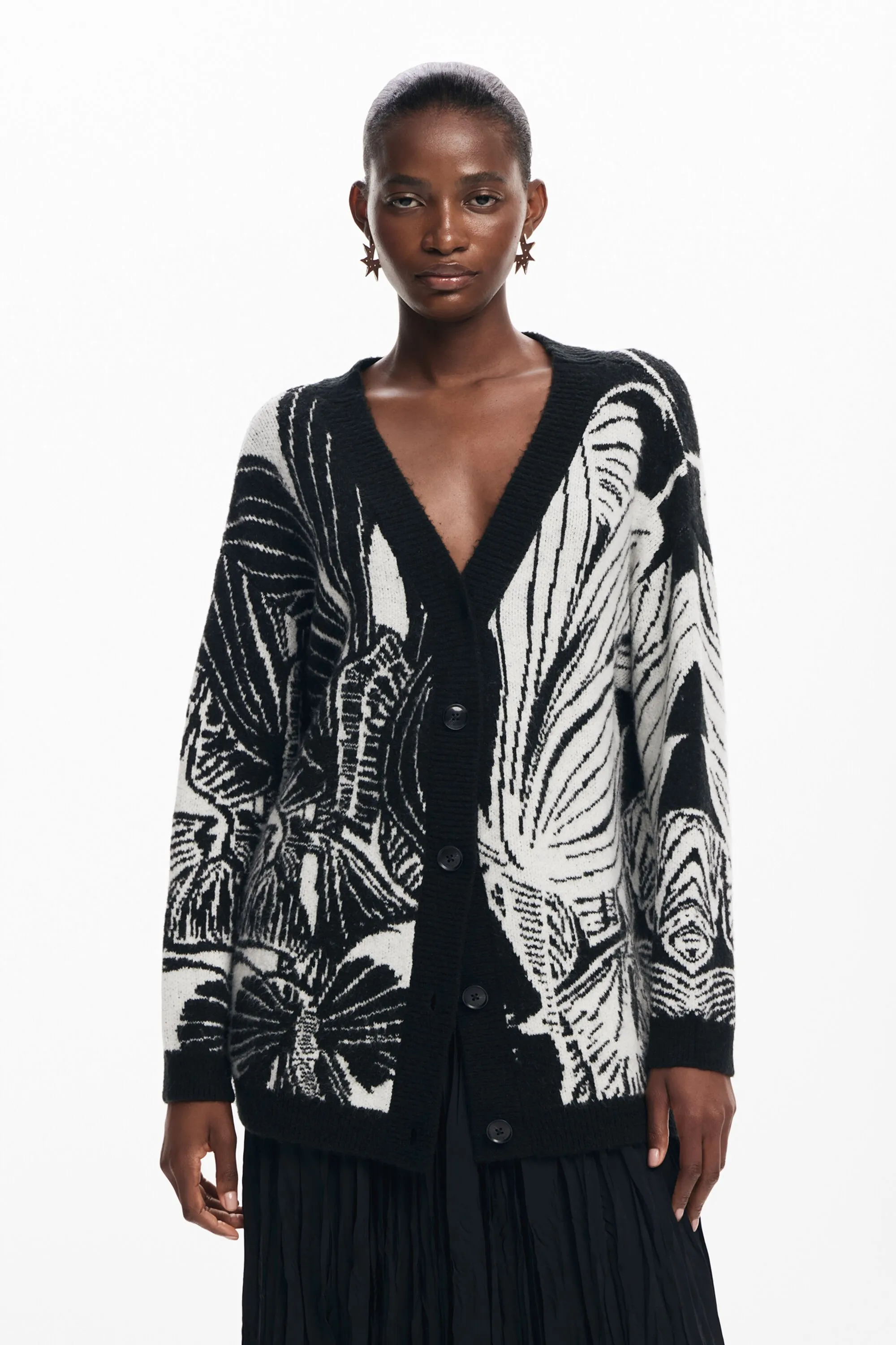 Cardigan estampado