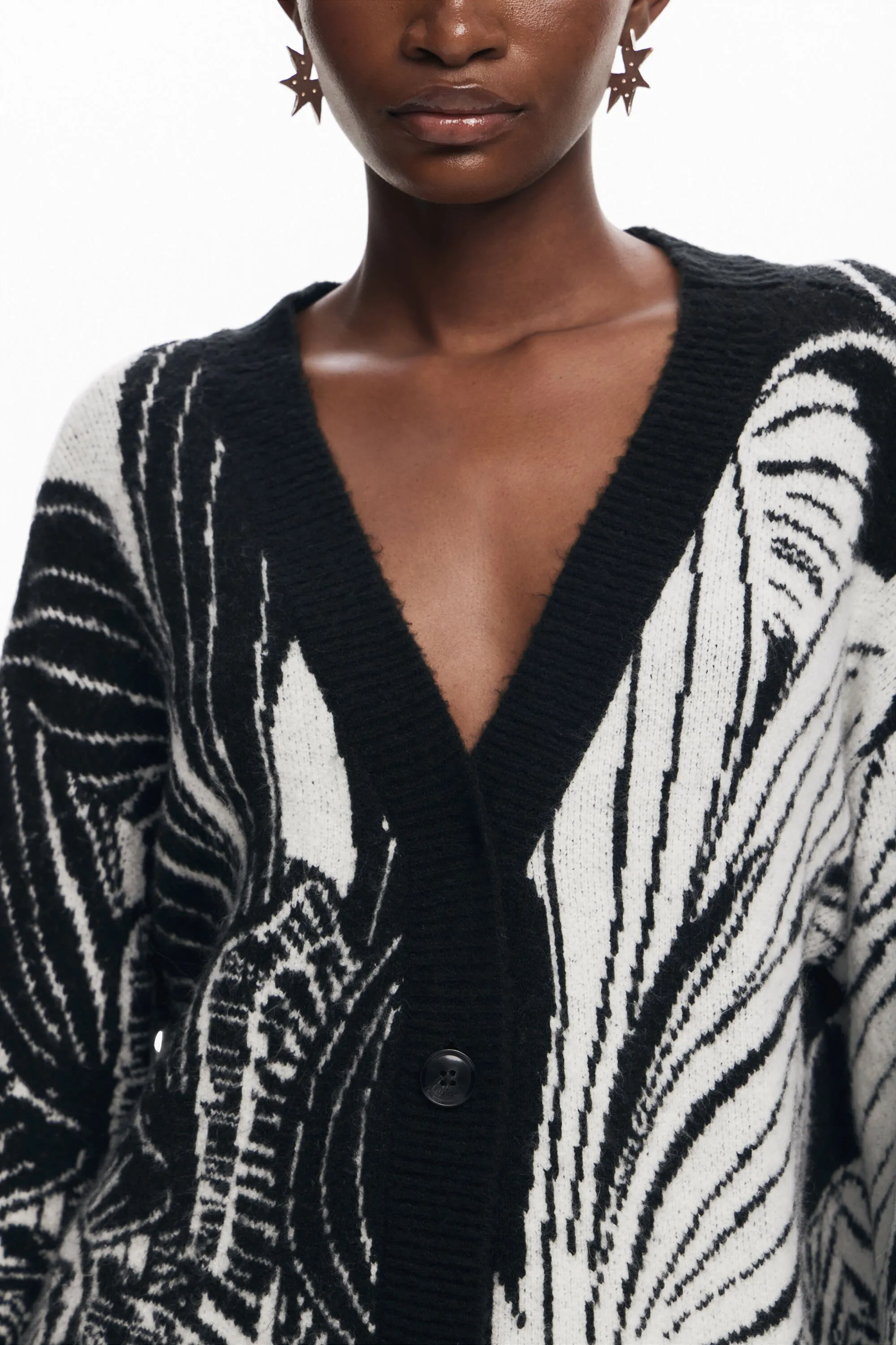 Cardigan estampado