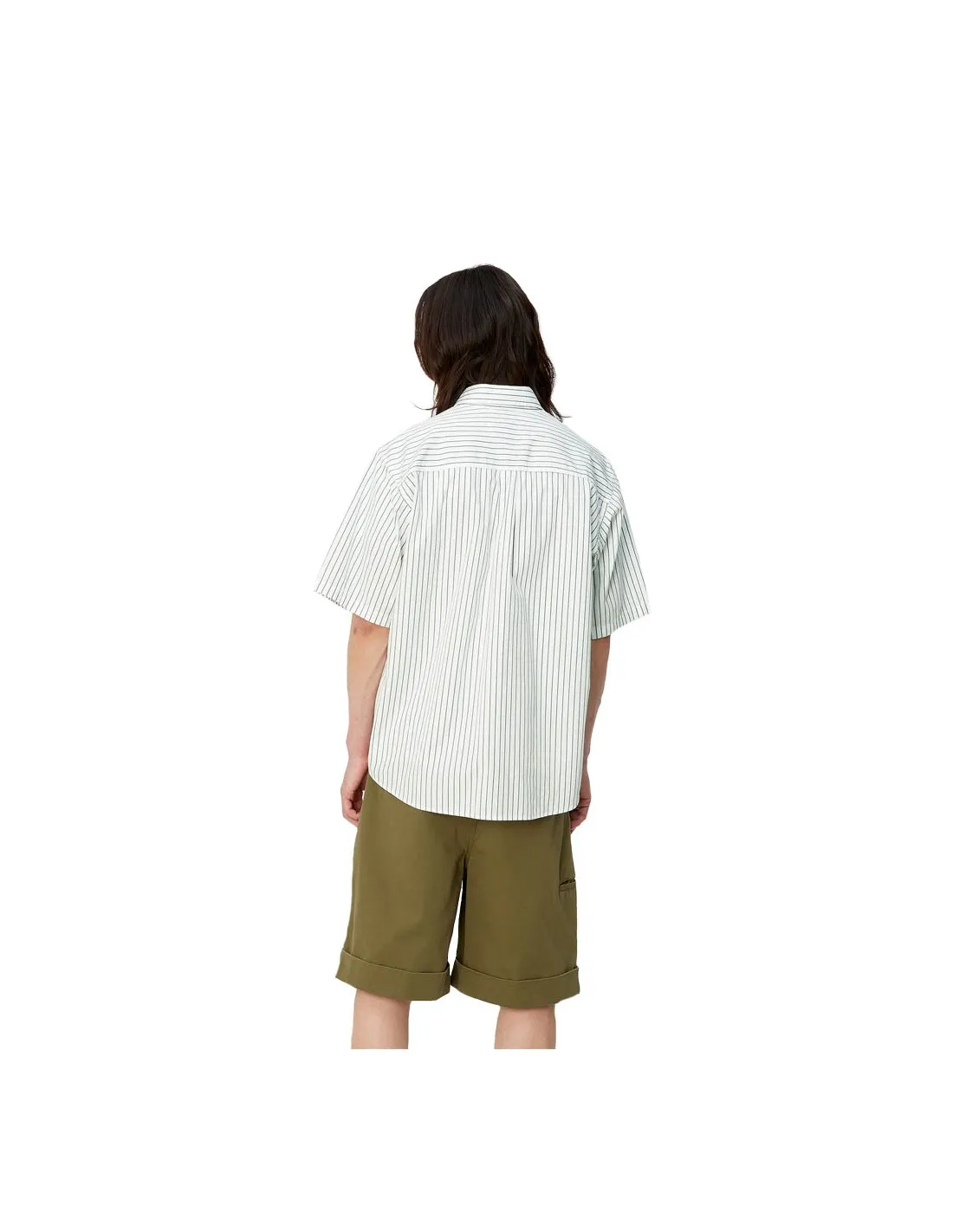 CARHARTT WIP S/S LINUS SHIRT PARK/WHITE