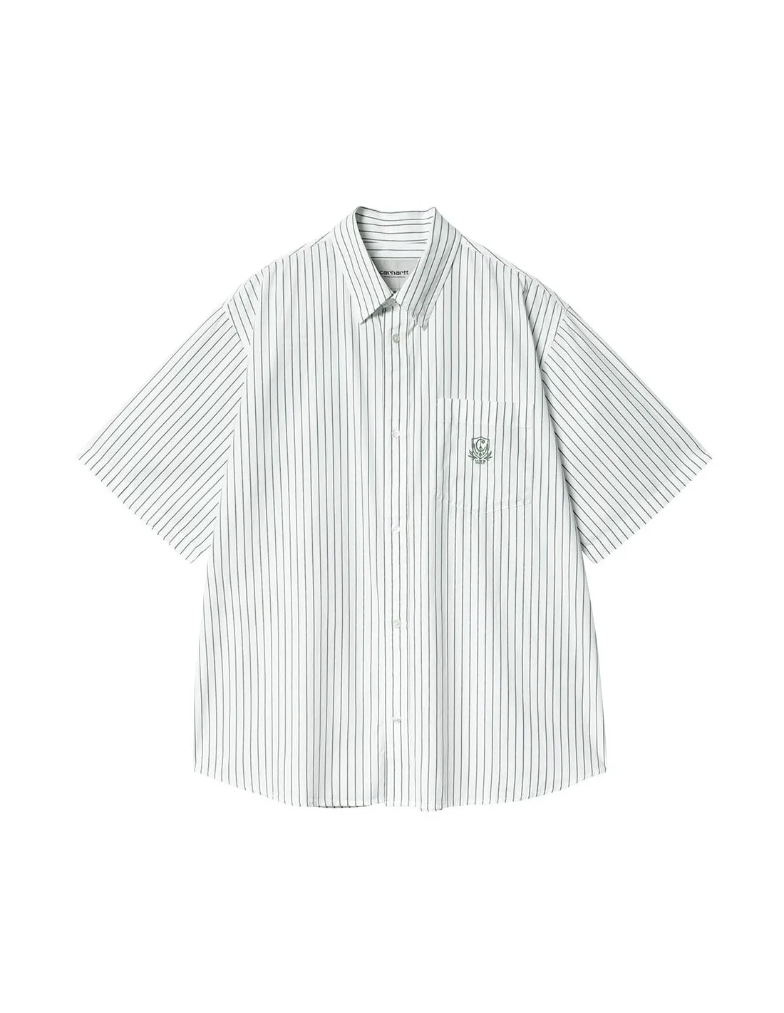 CARHARTT WIP S/S LINUS SHIRT PARK/WHITE