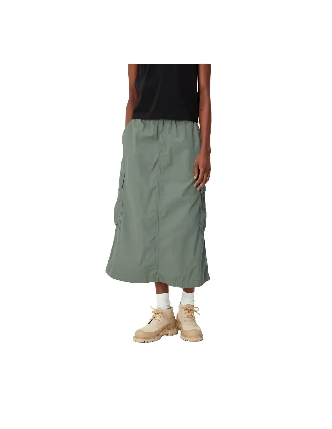 CARHARTT WIP W' JET CARGO SKIRT PARK RINSED