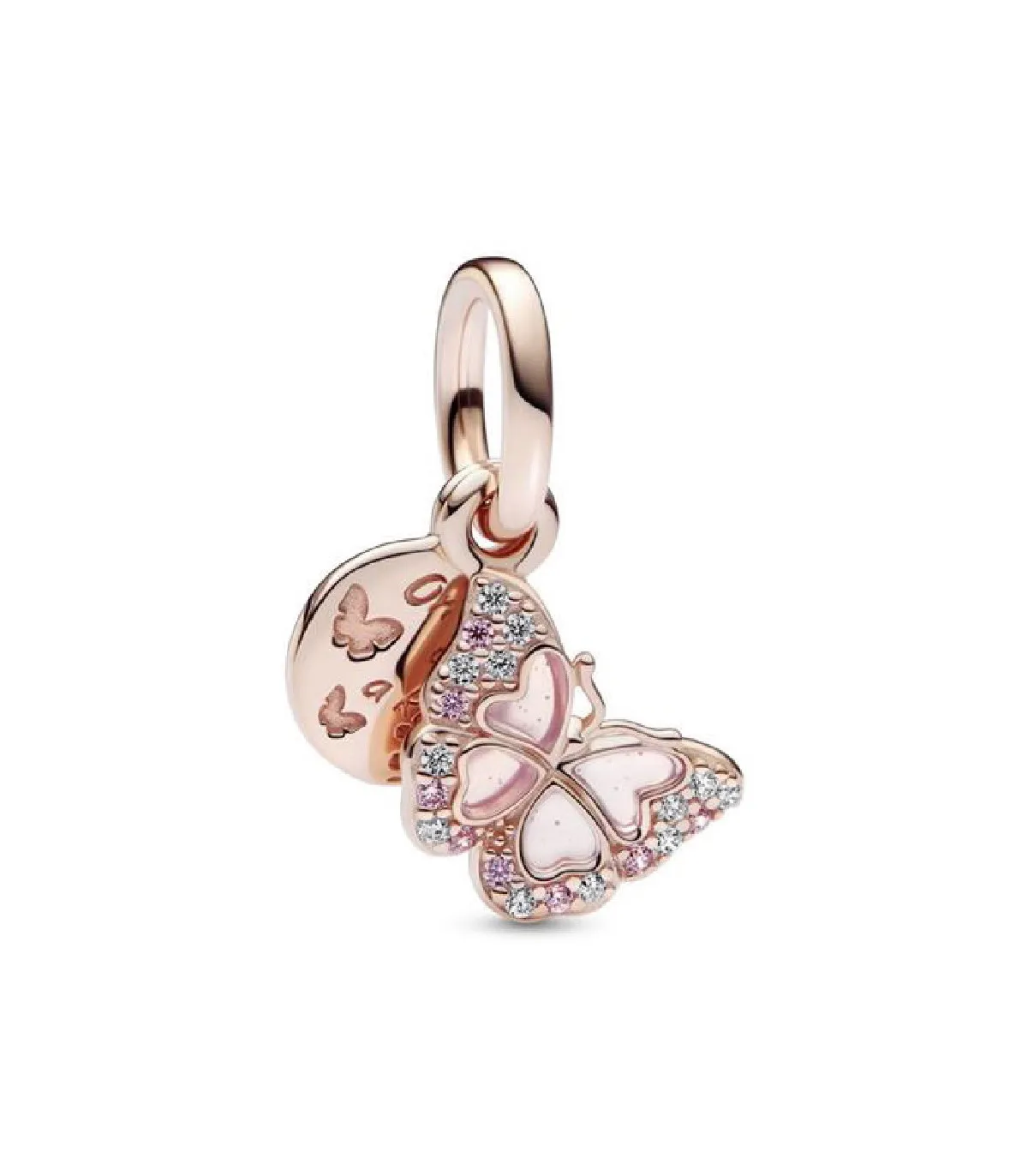 CHARM COLGANTE PANDORA DOBLE MARIPOSA ROSA  782555C01