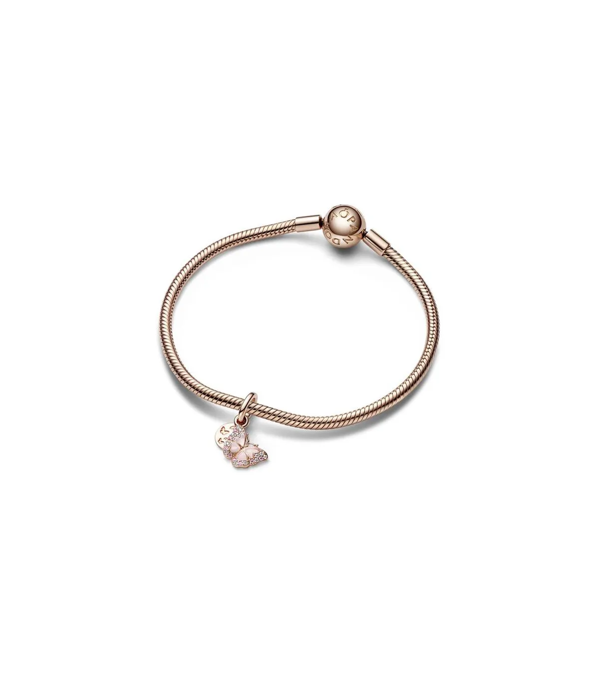 CHARM COLGANTE PANDORA DOBLE MARIPOSA ROSA  782555C01