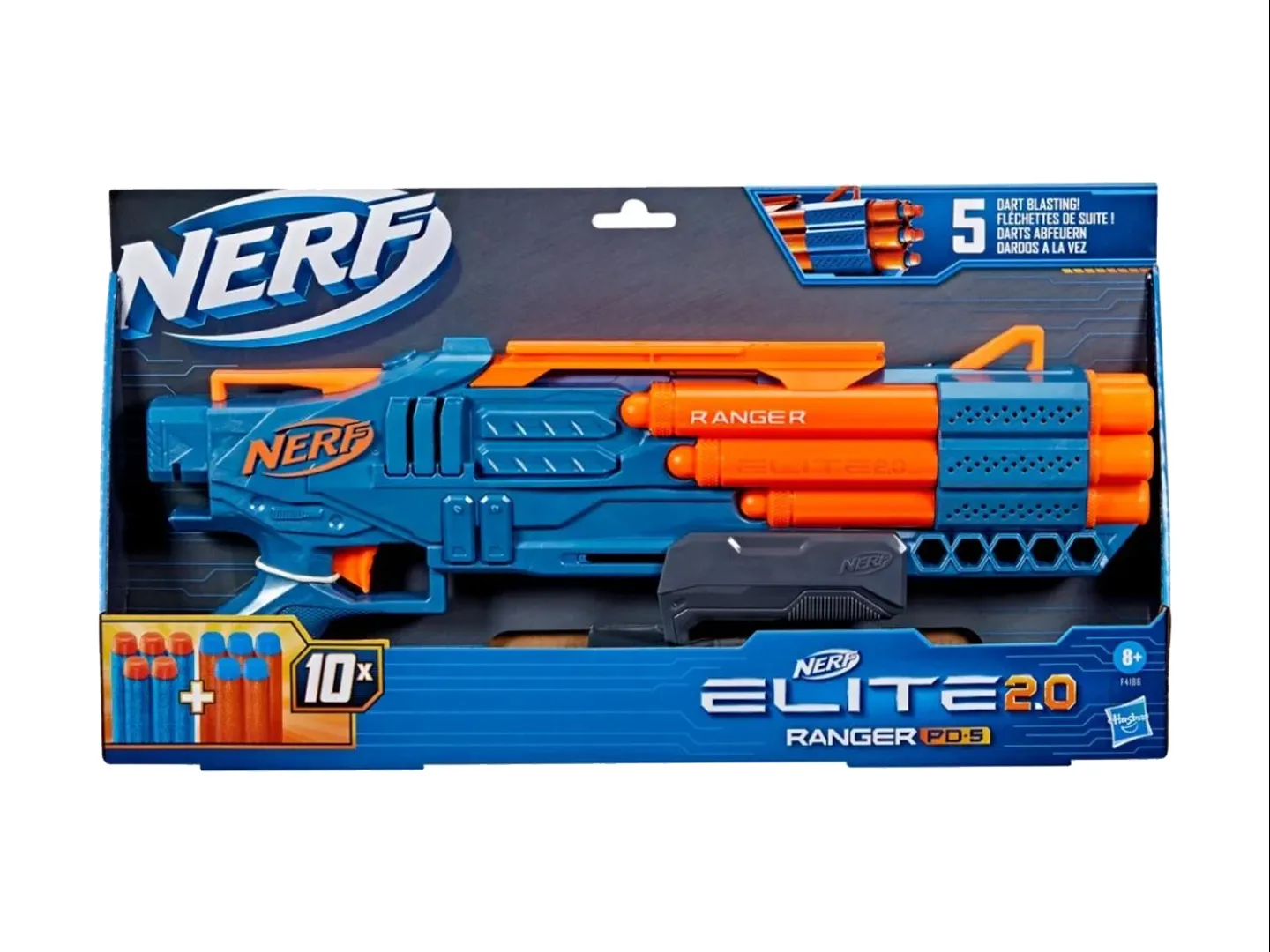 Hasbro Has F4186 Varios Ner Elite 2.0 Ranger Pd 5 Unica          (010)
