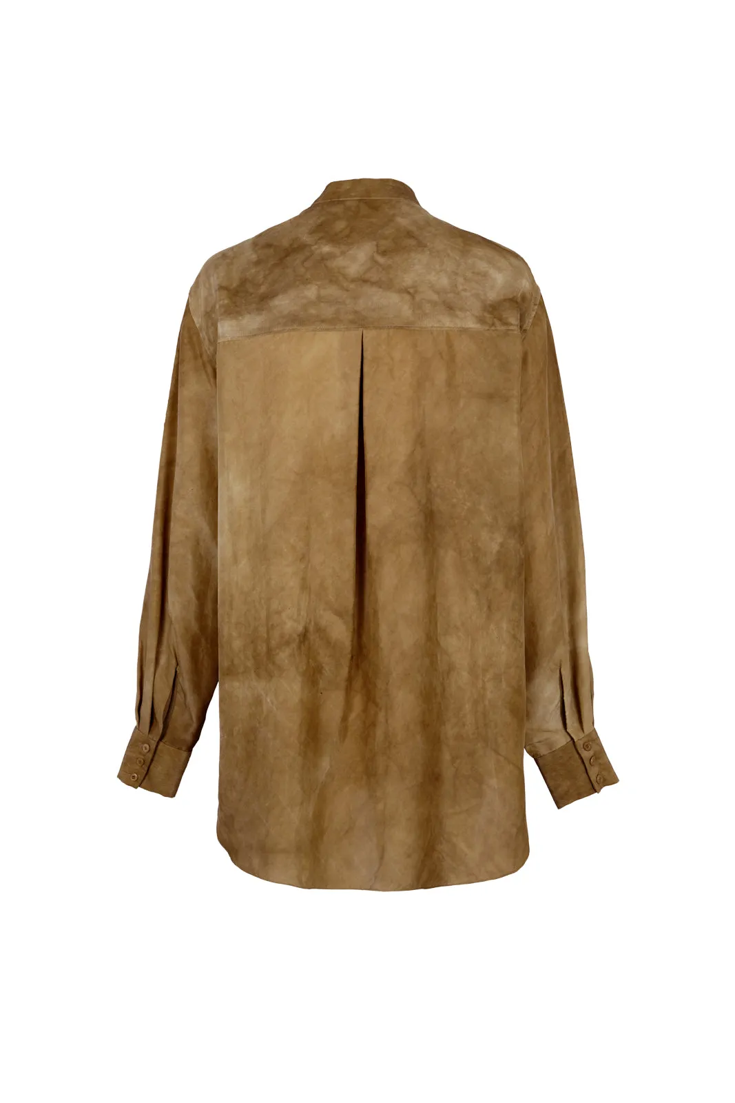 Park, bronze maltinto silk shirt 