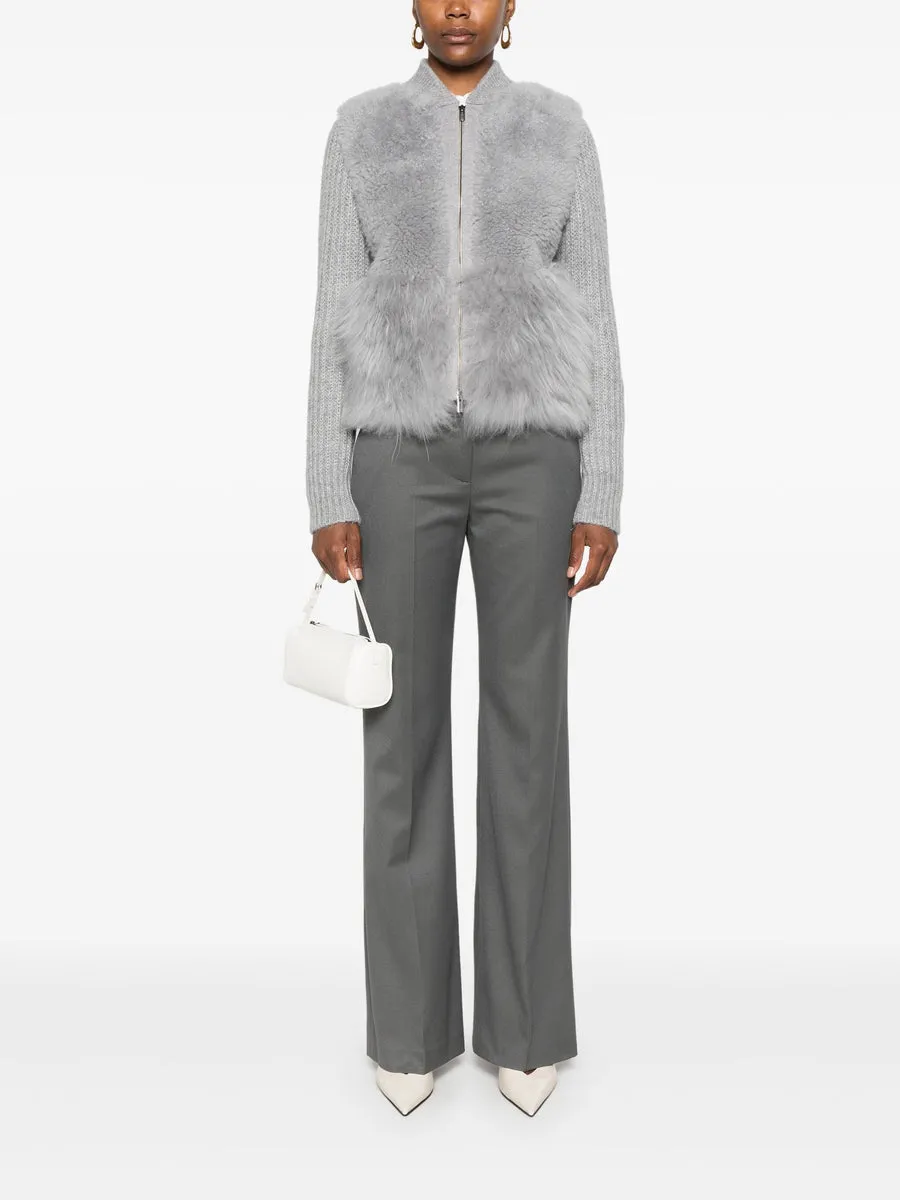 PESERICO SIGN SHEARLING CARDIGAN