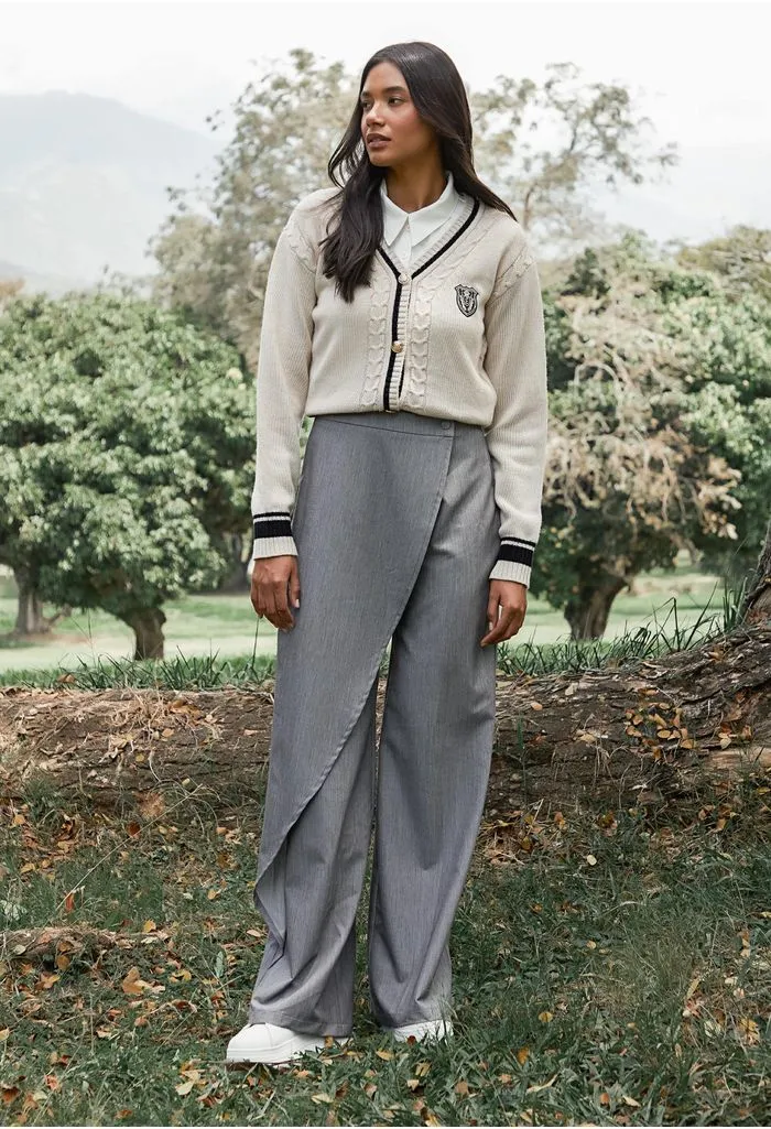 Sobretodo tipo cardigan para mujer