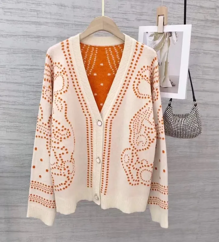 Sweaters Womens Designer Séter Cardigan Jackets H Botón de cuello de V Luxury Luxury Warm Fashion informal