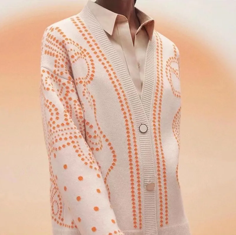 Sweaters Womens Designer Séter Cardigan Jackets H Botón de cuello de V Luxury Luxury Warm Fashion informal