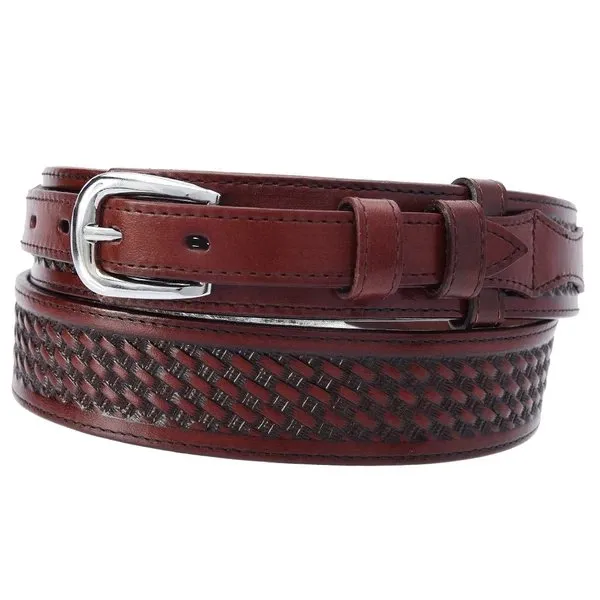 TEXANO RANGER PREMIUM LEATHER BELT BROWN  CINTO DE PIEL IMP10573